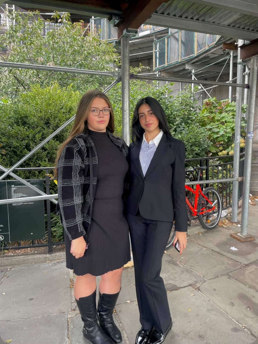 Model UN officers Isabella D'Agostino '25 and Valeria Buzzigoli '25 are happy that they have done Model UN in high school, and they encourage other people to join it next year. 